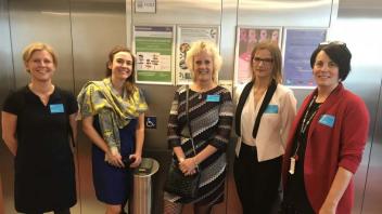 Dr. Van Eenennaam, Dr. Mariette Andersson (Swedish University of Agricultural Sciences) and Dr. Heather McNairn (Agriculture and Agri-food Canada in Ottawa, Ontario) at the “Innovation in Agriculture: Women Pioneers at the Frontiers of Science” forum at the EU Parliament in Brussels